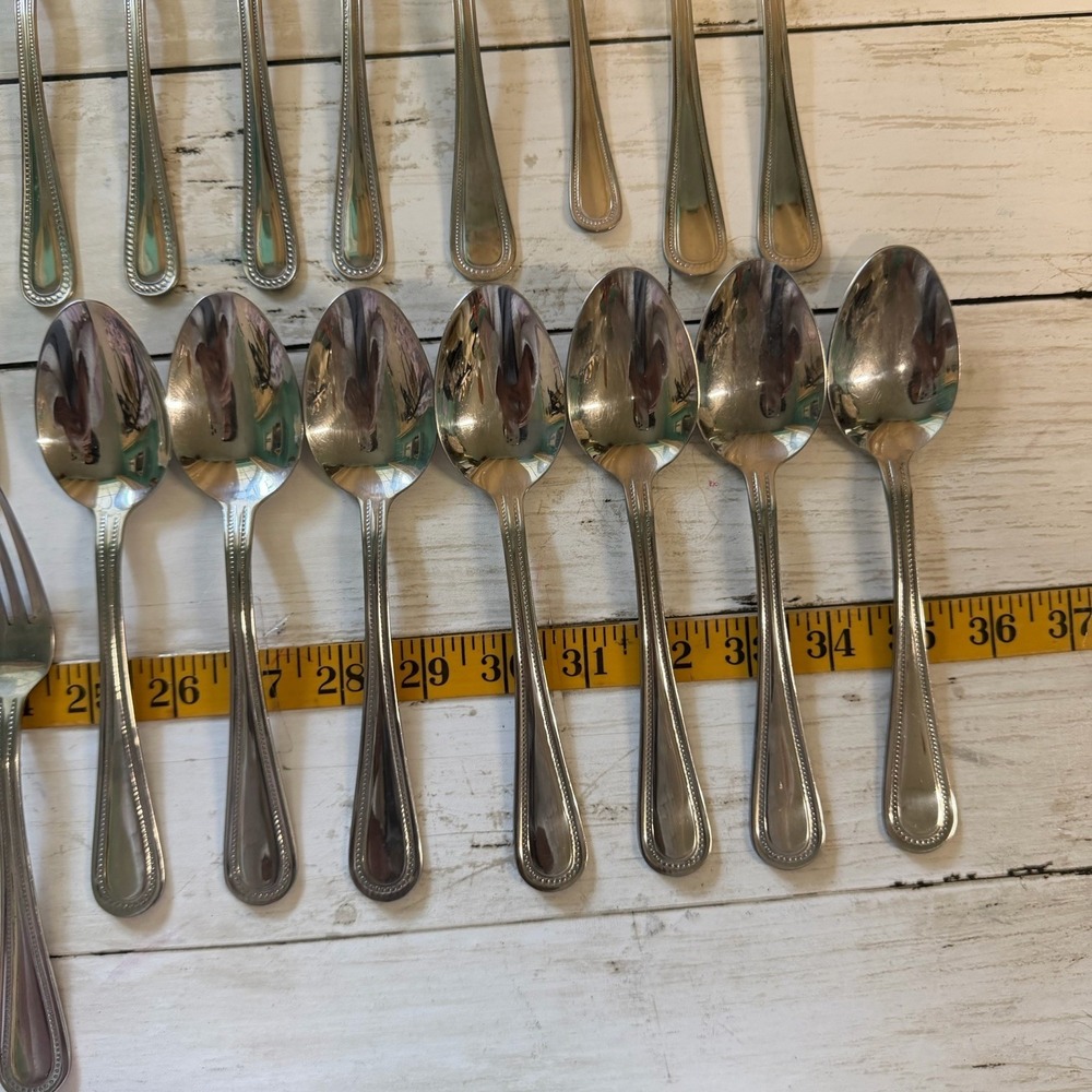 Gibson Bead 18/0 Stainless Flatware Replacement Pcs Set Of 28 - Picture 4 of 13